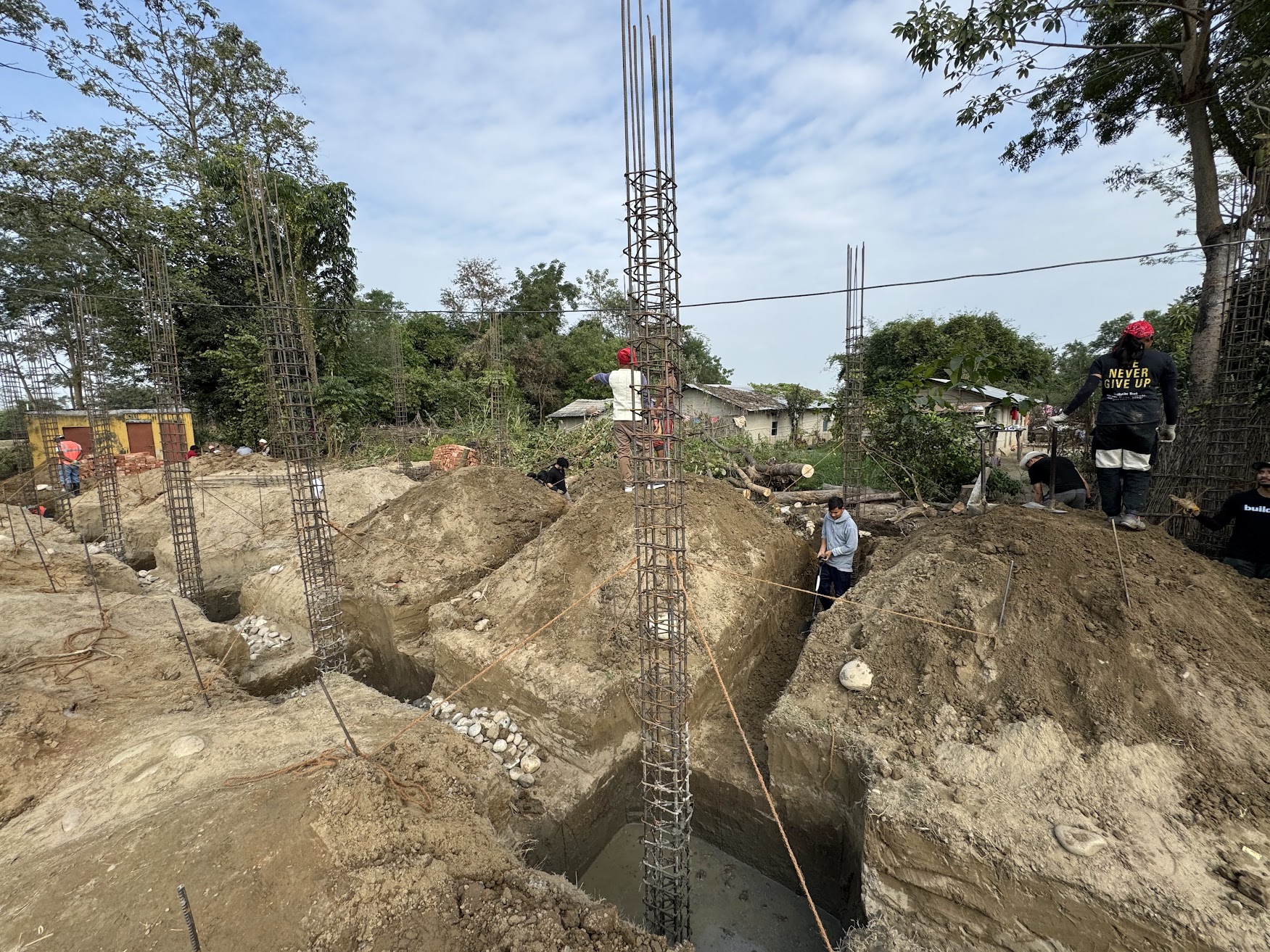School site after construction