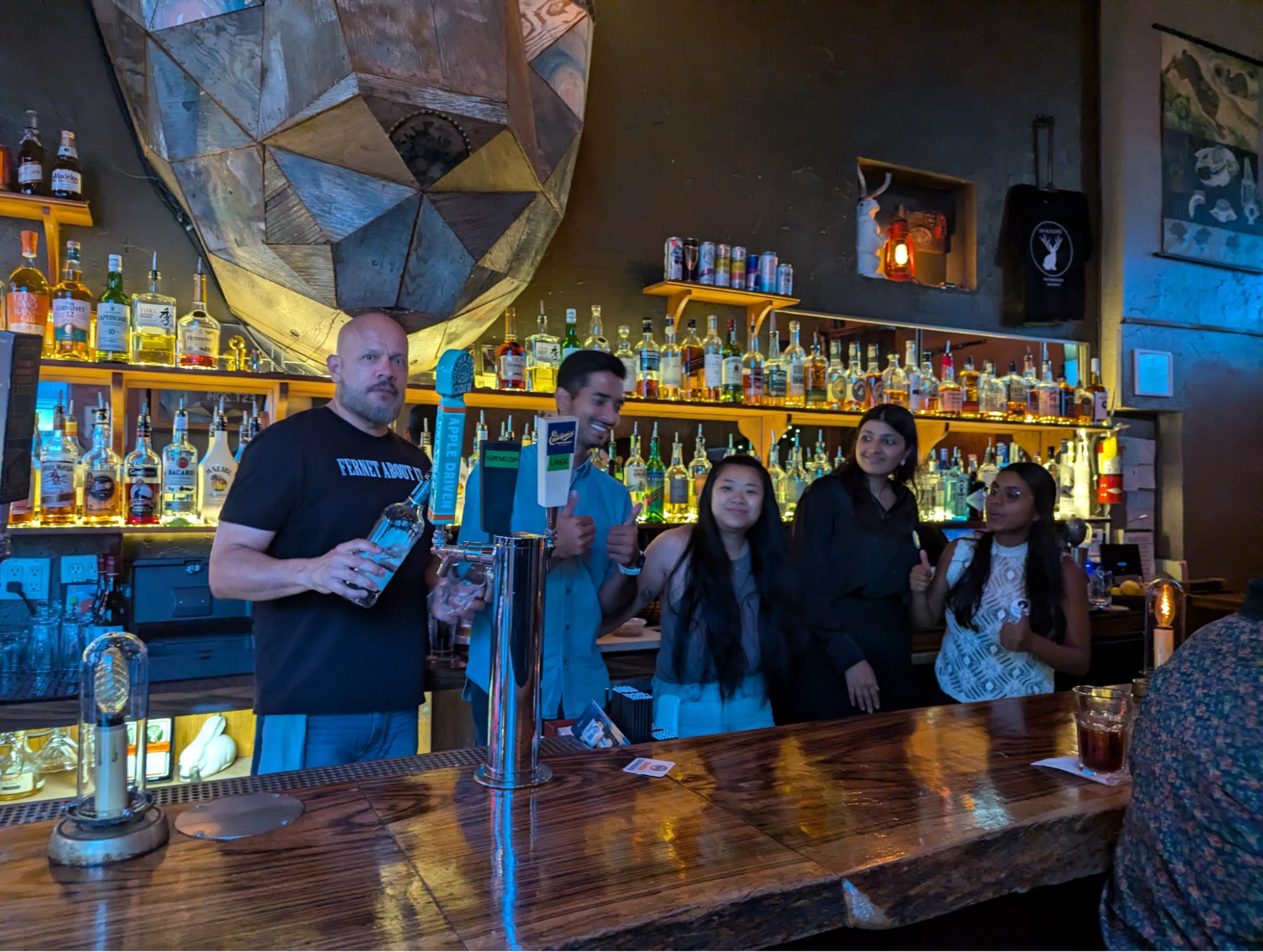 Guest bartending fundraiser team