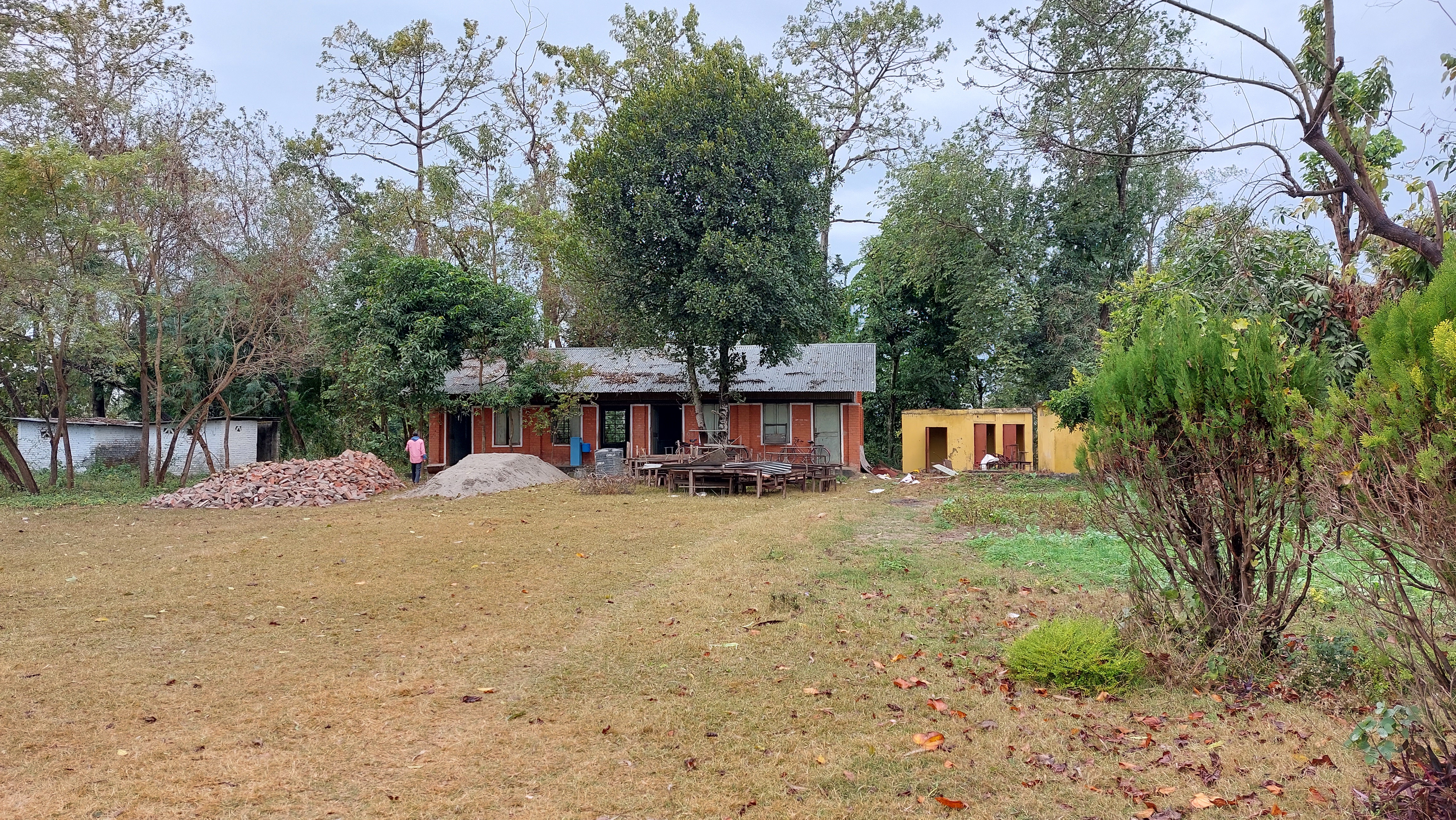 School site before construction