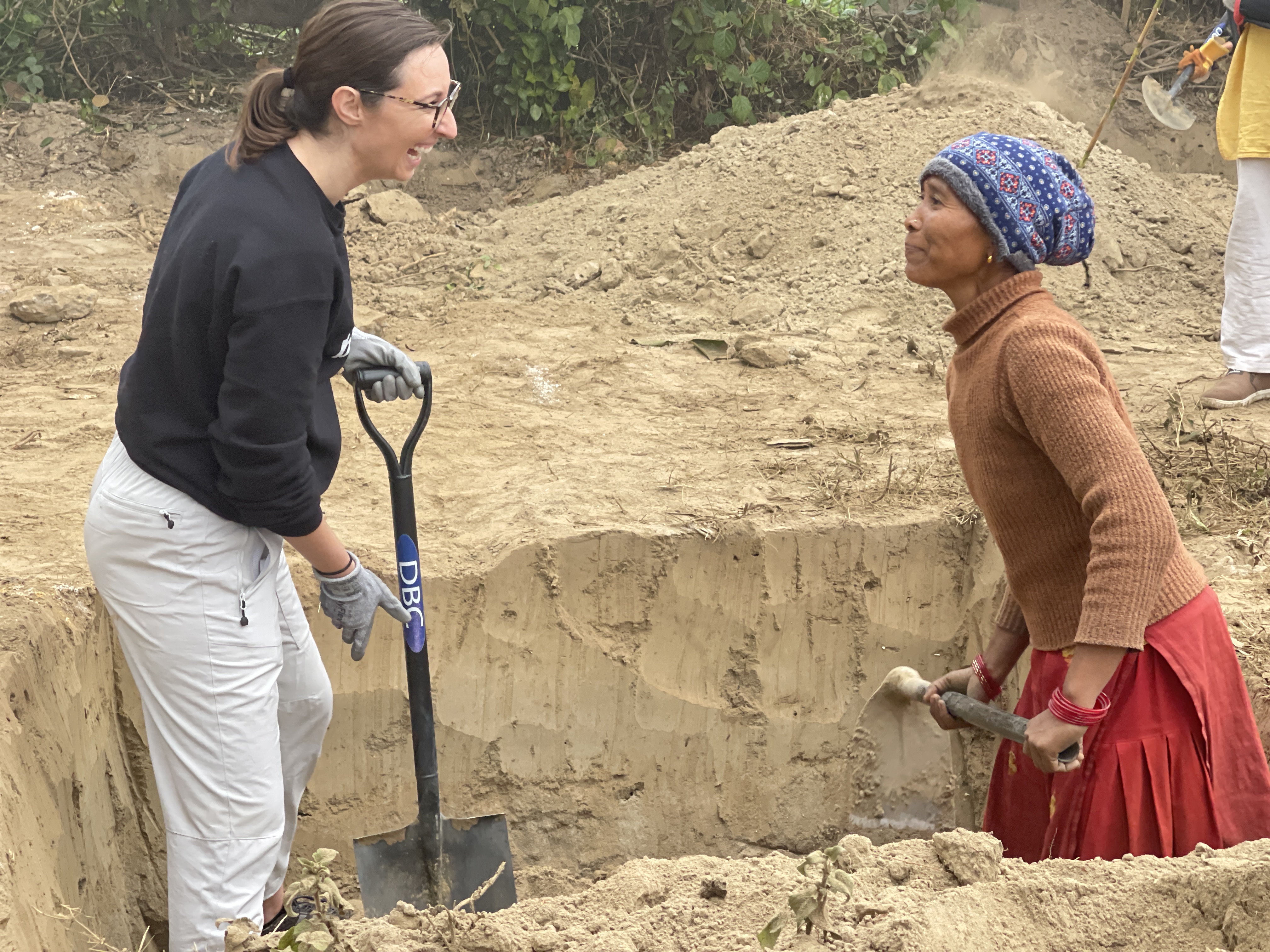 More digging work