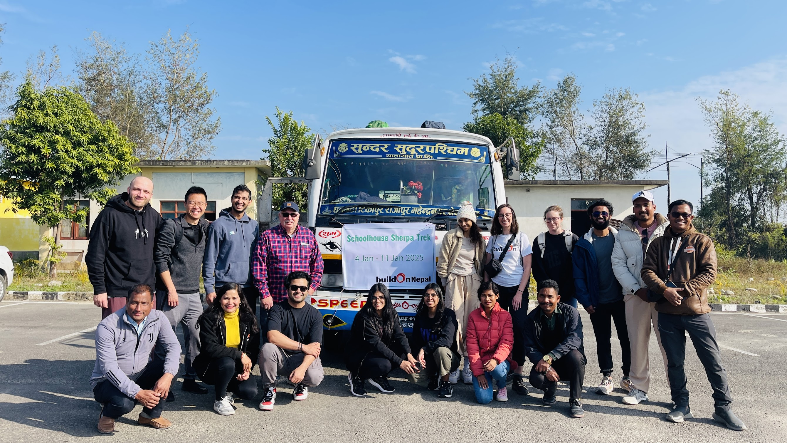 Team at the start of the journey